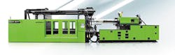 A Yizumi-HPM DP-N series two-platen injection molding machine/Yizumi-HPM Corp. A Yizumi-HPM DP-N series two-platen injection molding machine/Yizumi-HPM Corp.