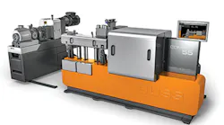The Compeo line of compounders from Buss is fully configurable with interchangeable screw elements./Buss Inc. USA