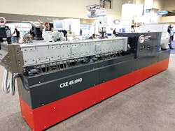 The CXE 45 sHO extruder from CPM Century Extrusion includes new 'smart' features./PMM The CXE 45 sHO extruder from CPM Century Extrusion includes new 'smart' features./PMM