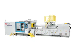 The Forza III two-platen servo- hydraulic press from L.K. Machinery/L.K. Systems Inc.