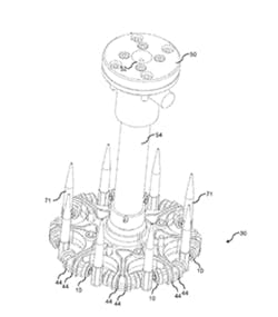 A system devised by Cavaform makes it possible to mold long, straight parts that exhibit no bowing./U.S. Patent and Trademark Office A system devised by Cavaform makes it possible to mold long, straight parts that exhibit no bowing./U.S. Patent and Trademark Office