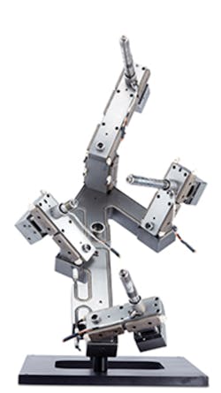 Mold-Masters’ enhanced Dura+ hot-runner system is designed to handle abrasive and corrosive resins for molding automotive lenses./Mold-Masters Ltd. Mold-Masters’ enhanced Dura+ hot-runner system is designed to handle abrasive and corrosive resins for molding automotive lenses./Mold-Masters Ltd.