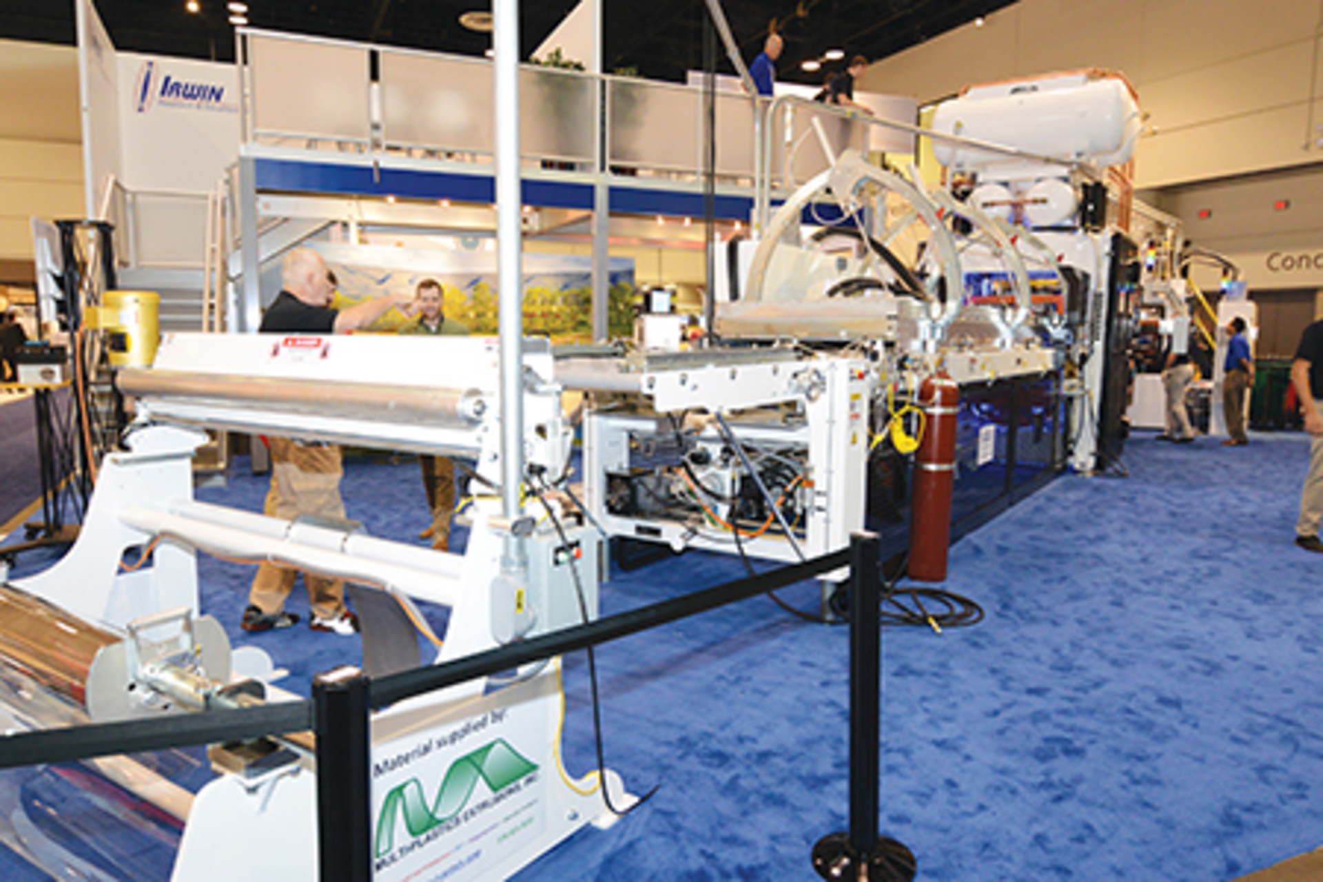 Irwin's Model 45 thermoformer and trim press debuted at NPE2018./PMM