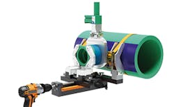 The Prisma Up 90 can join PP random copolymer pipes used in plumbing and hydronic heating./Ritmo America LLC The Prisma Up 90 can join PP random copolymer pipes used in plumbing and hydronic heating./Ritmo America LLC