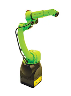 Fanuc's six-axis CR-15iA cobot features a 33-pound payload and a 4.7-foot reach./Fanuc America Corp. Fanuc's six-axis CR-15iA cobot features a 33-pound payload and a 4.7-foot reach./Fanuc America Corp.