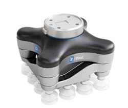 OnRobot's add-on, the VG10 dual-vacuum gripper, effectively provides two hands to one robot arm. /OnRobot Americas OnRobot's add-on, the VG10 dual-vacuum gripper, effectively provides two hands to one robot arm. /OnRobot Americas