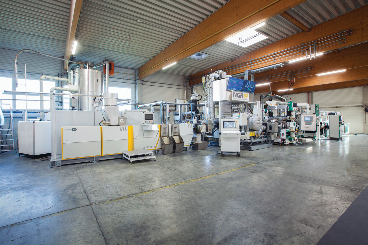 NGR&rsquo;s latest P:React liquid-state polycondensation system enables the direct processing of post-consumer and post-industrial PET into film.