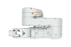 Epson's Flexion N6 six-axis robot features an arm that folds under itself to save space./Epson Robots Epson's Flexion N6 six-axis robot features an arm that folds under itself to save space./Epson Robots