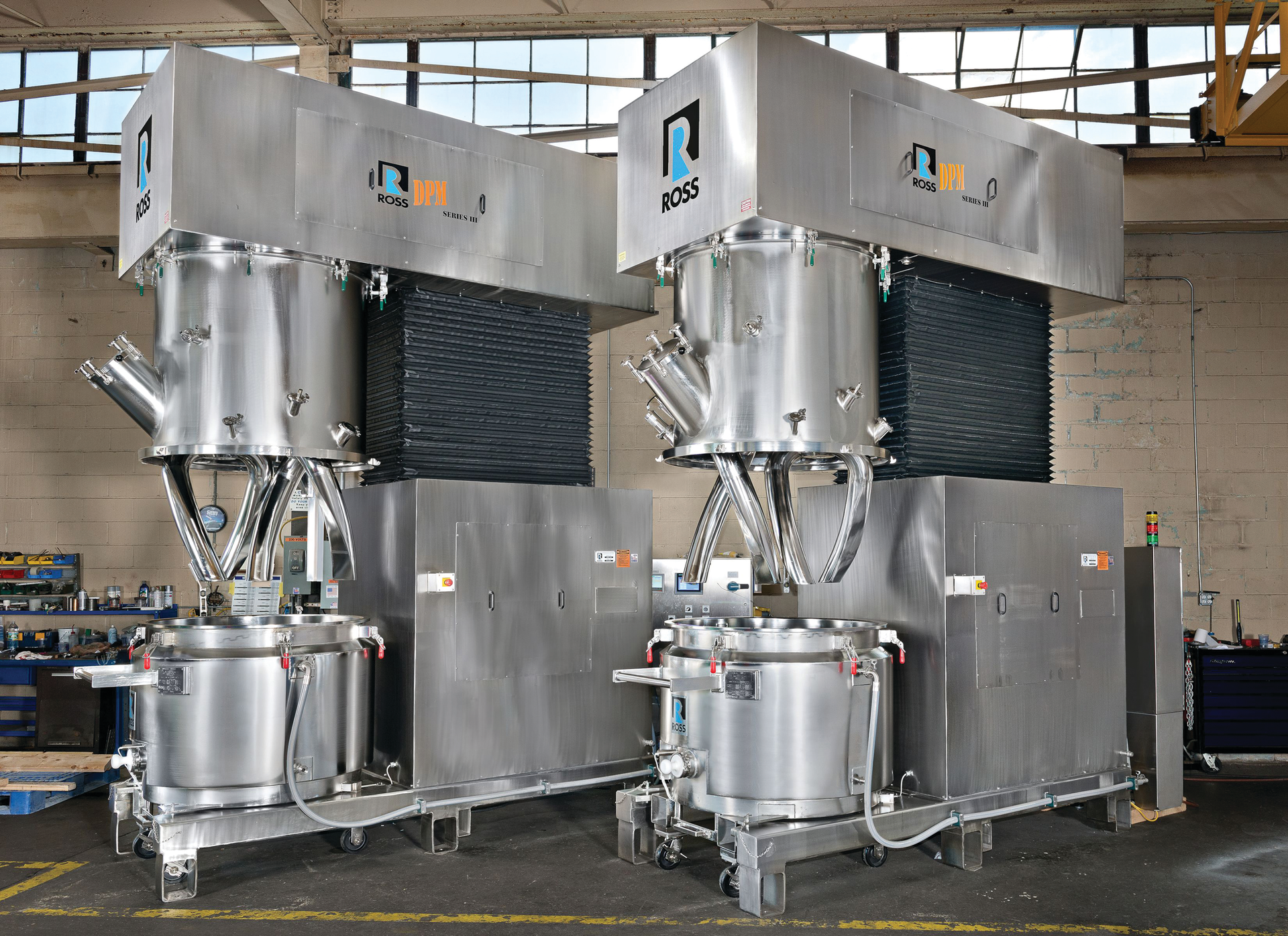 Double-bladed mixers from Charles Ross & Son handle thick material ...