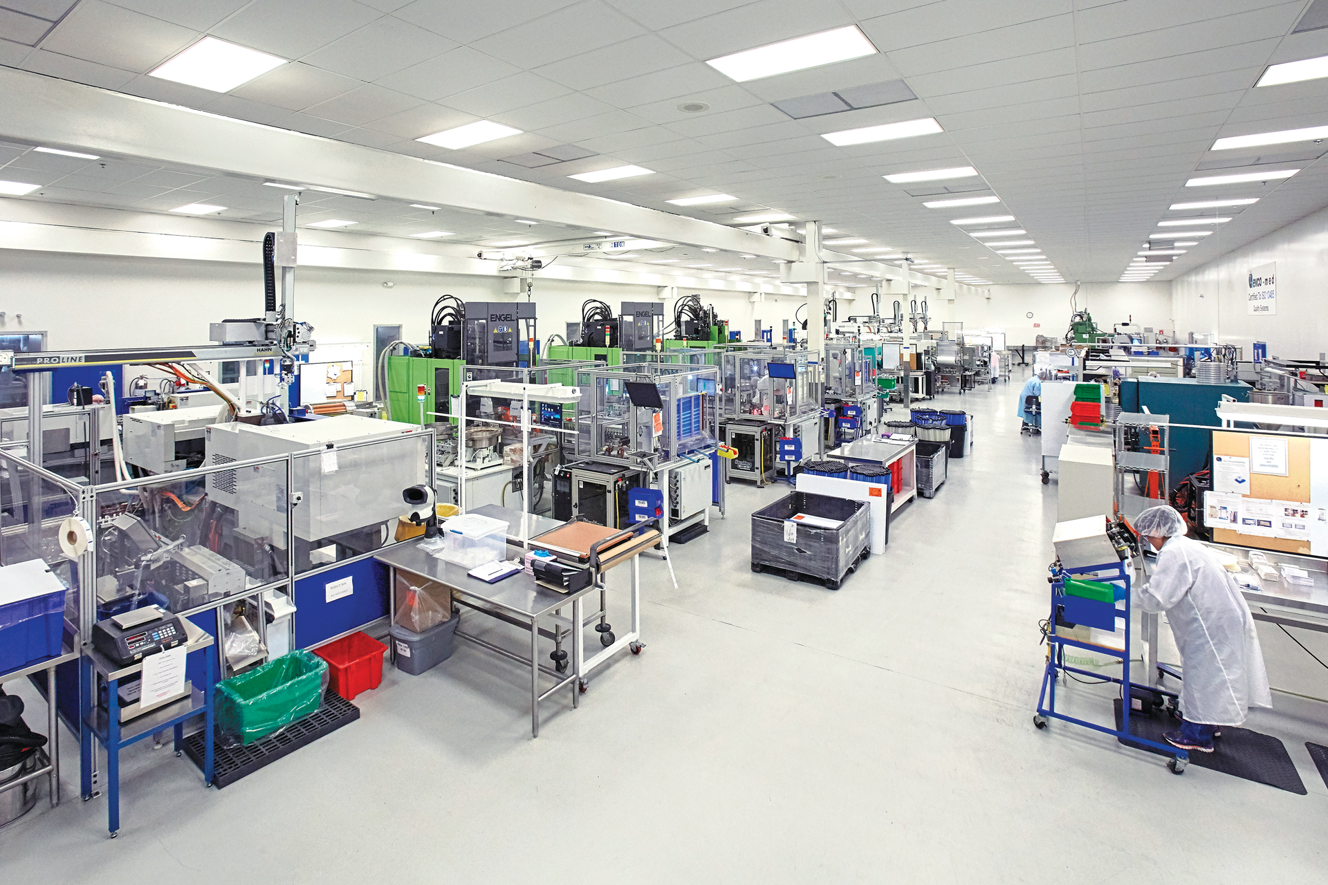 Evco MED&rsquo;s 23,000-square-foot, Class 8 clean room