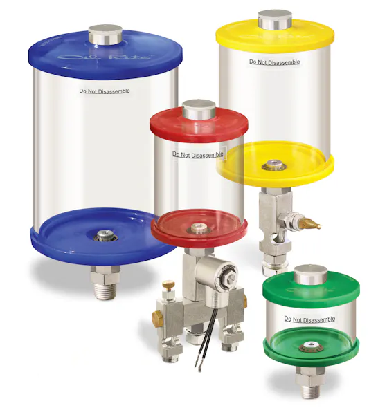 Oil-Rite lubricators now color-coded | Plastics Machinery & Manufacturing