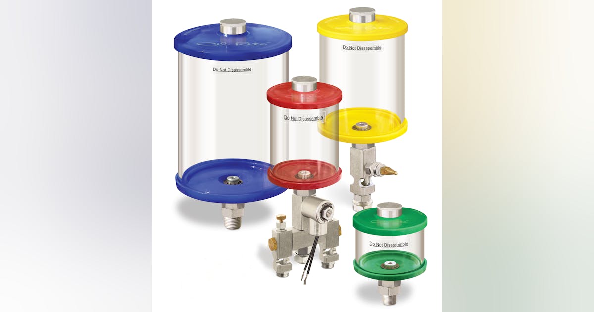 OilRite lubricators now colorcoded Plastics Machinery & Manufacturing