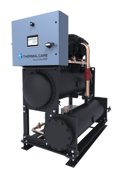 The Accuchiller TCF hybrid film evaporator chiller has 40 to 120 tons of nominal capacity. The Accuchiller TCF hybrid film evaporator chiller has 40 to 120 tons of nominal capacity.