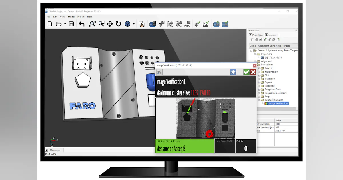 Software guides laser projector | Plastics Machinery Manufacturing