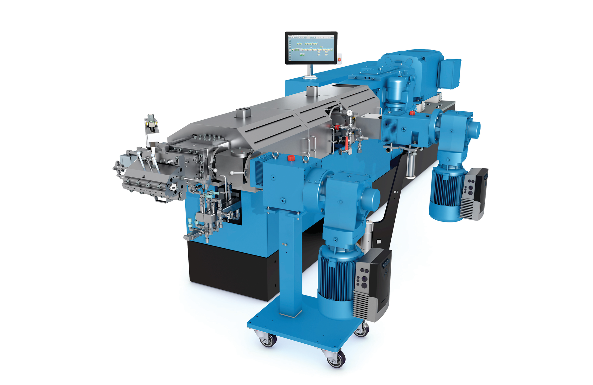 Coperion&rsquo;s ZSK extruder boasts an overhauled ZS-EG twin-screw side-devolatilization system. The company also has designed the ZSK&rsquo;s connection barrel for quick changes, allowing all four mounting bolts to be quickly undone.