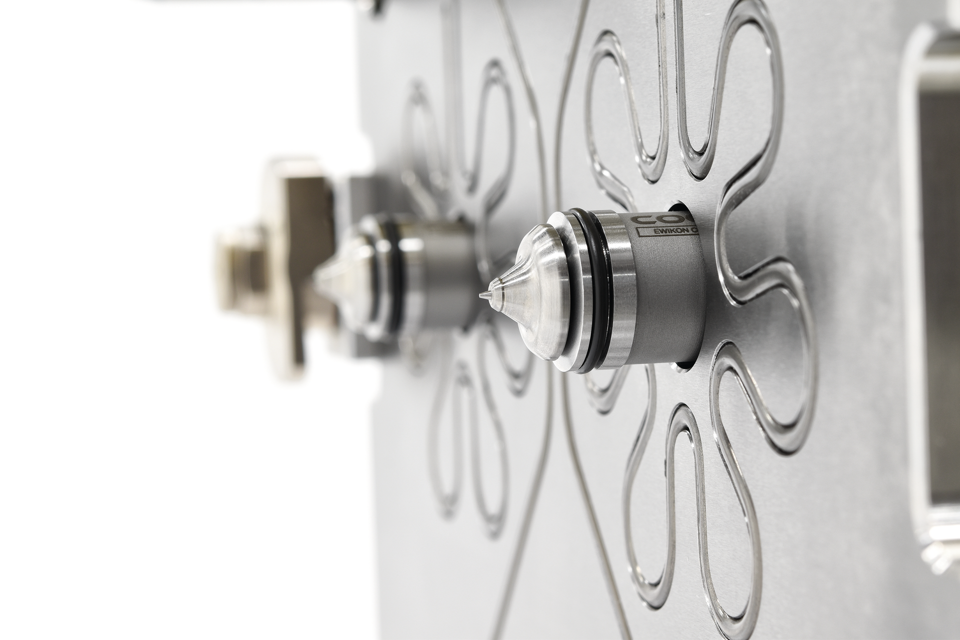 A closeup of the Coolshot nozzle and tip