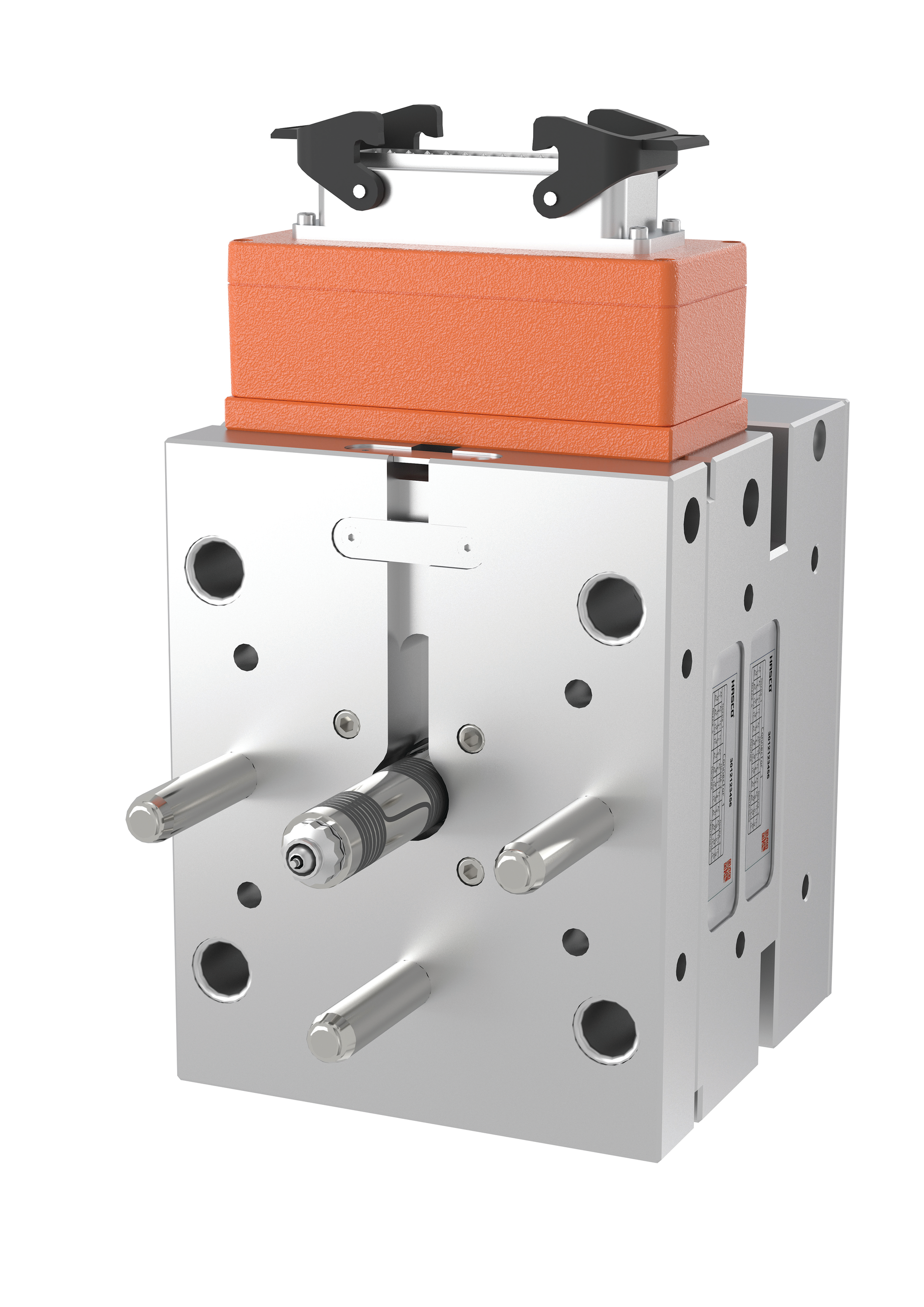 Hasco&rsquo;s H44201 and H44202 hot halves, above, have single-needle valves and Vario Shot nozzles, and are delivered ready for installation.