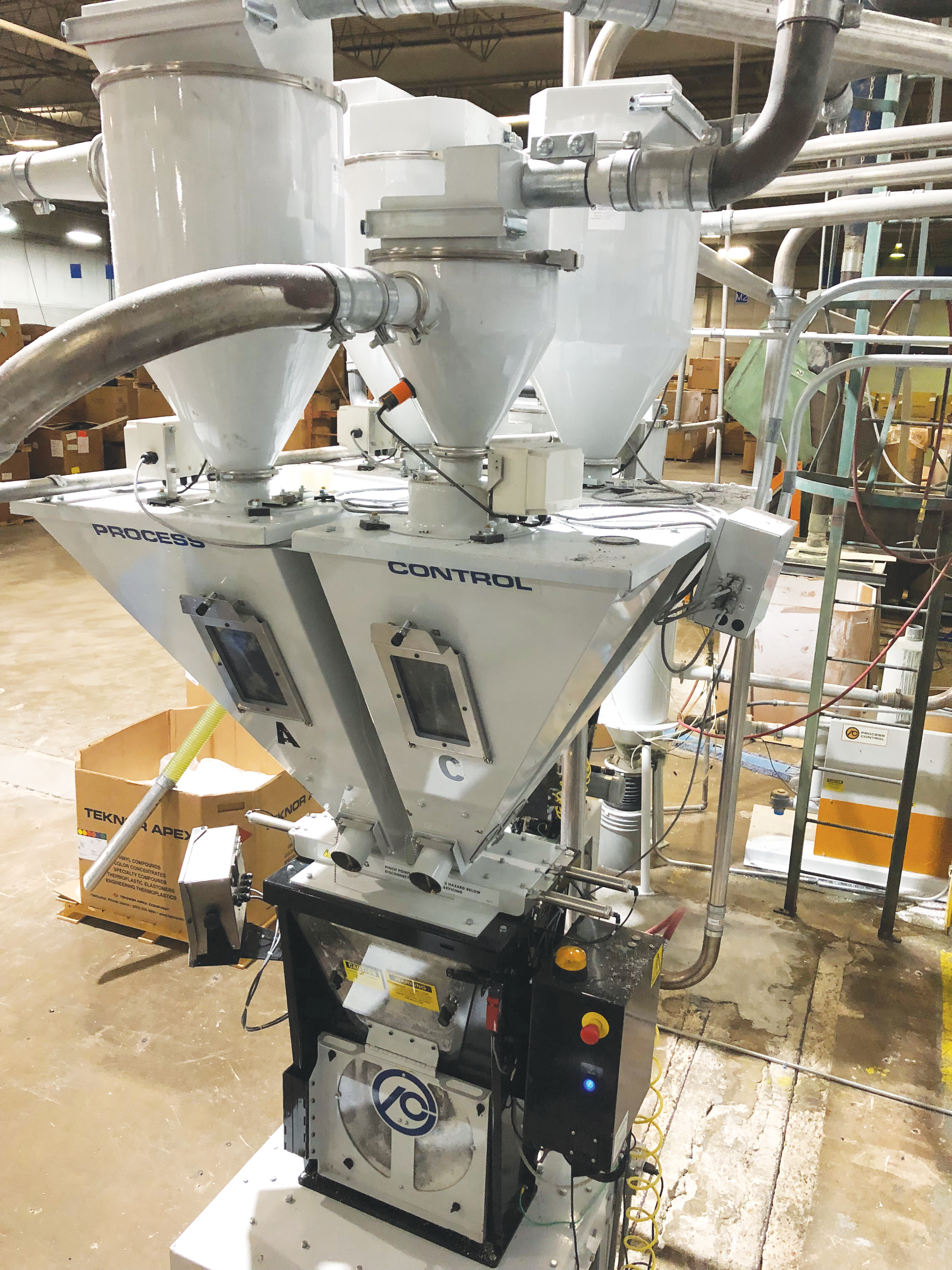 Select Plastics recently added three Process Control gravimetric batch blenders.