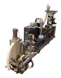 An American Kuhne pelletizing line includes the company&rsquo;s new XC300 Navigator control system. It controls the pelletizing process, matching the extruder speed and/or melt pump speed to the cutter speed, which ensures consistent pellet size and shape.