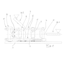 Featuring a three-plate design, Ferromatik Milacron’s injection press is used to perform multi-component injection molding. Featuring a three-plate design, Ferromatik Milacron’s injection press is used to perform multi-component injection molding.