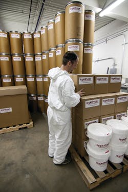 RapidPurge’s purging compound comes in buckets, boxes, drums and gaylords. RapidPurge’s purging compound comes in buckets, boxes, drums and gaylords.