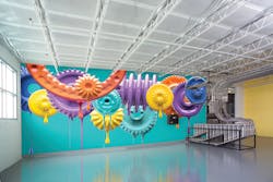 A peek inside Winzeler Gear's colorful factory. A peek inside Winzeler Gear's colorful factory.