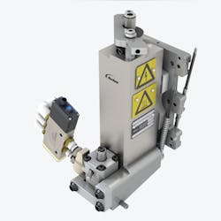 Nordson’s PJ30XT Unity PURJet dispensing system provides accurate, fast dispensing of heated PU adhesives and other heated materials. Nordson’s PJ30XT Unity PURJet dispensing system provides accurate, fast dispensing of heated PU adhesives and other heated materials.