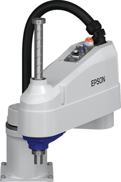 The LS10-B SCARA robot boasts fast acceleration and deceleration rates. The LS10-B SCARA robot boasts fast acceleration and deceleration rates.