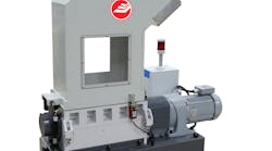 Cumberland’s S10 beside-the-press screenless granulators boast redesigned cutting and knife geometries, as well as features to reduce noise and energy use. Cumberland’s S10 beside-the-press screenless granulators boast redesigned cutting and knife geometries, as well as features to reduce noise and energy use.