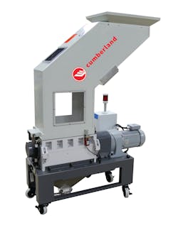 Cumberland&rsquo;s S10 beside-the-press screenless granulators boast redesigned cutting and knife geometries, as well as features to reduce noise and energy use.
