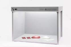 The GTI MiniMatcher-2436e cycles through five light sources to assist with testing. The GTI MiniMatcher-2436e cycles through five light sources to assist with testing.