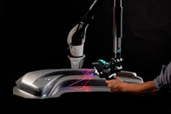 The Hexagon RS6 has a larger scan area and faster frame rate than its predecessor. The Hexagon RS6 has a larger scan area and faster frame rate than its predecessor.