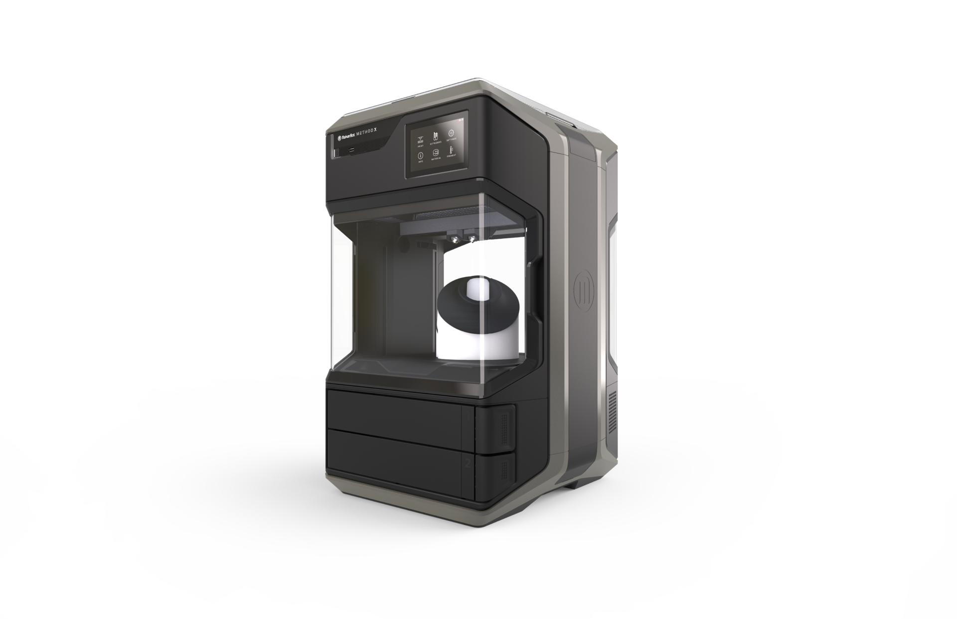 The MakerBot Method X prints with an improved ABS.