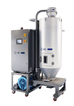 The NGX-100 single-blower, twin-tower desiccant dryer from AEC maintains a dew point of minus 40 degrees Fahrenheit or lower at all times. The NGX-100 single-blower, twin-tower desiccant dryer from AEC maintains a dew point of minus 40 degrees Fahrenheit or lower at all times.