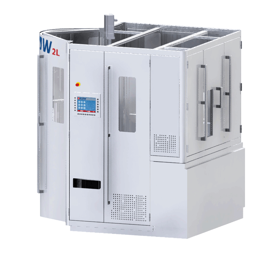 The 2LO stretch blow molding machine offers an integrated leak detection system.