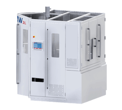 The 2LO stretch blow molding machine offers an integrated leak detection system. The 2LO stretch blow molding machine offers an integrated leak detection system.