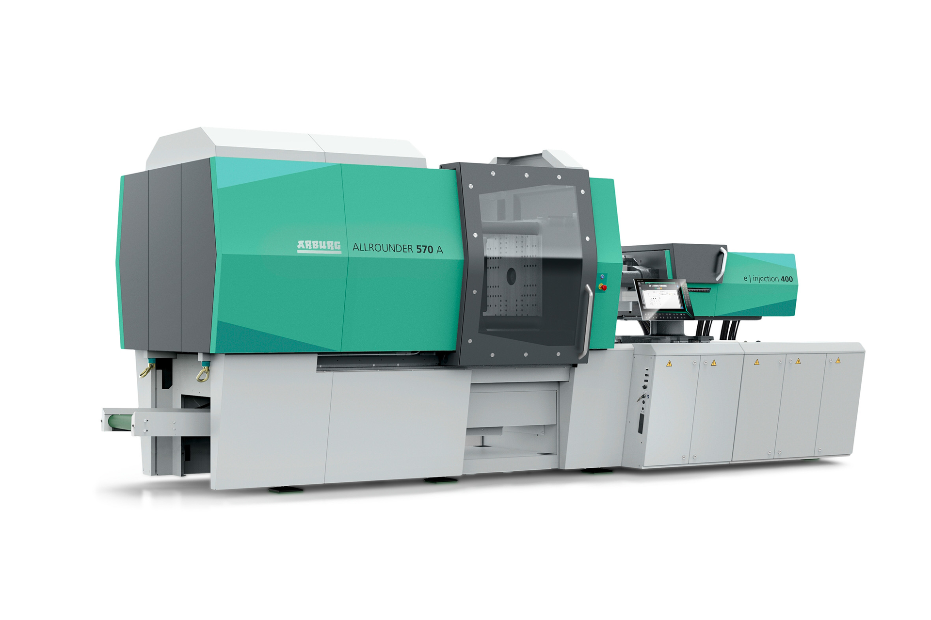 Arburg machines with the Gestica controller, like this Allrounder 570 A, will come with the new plasticizing assistant software.