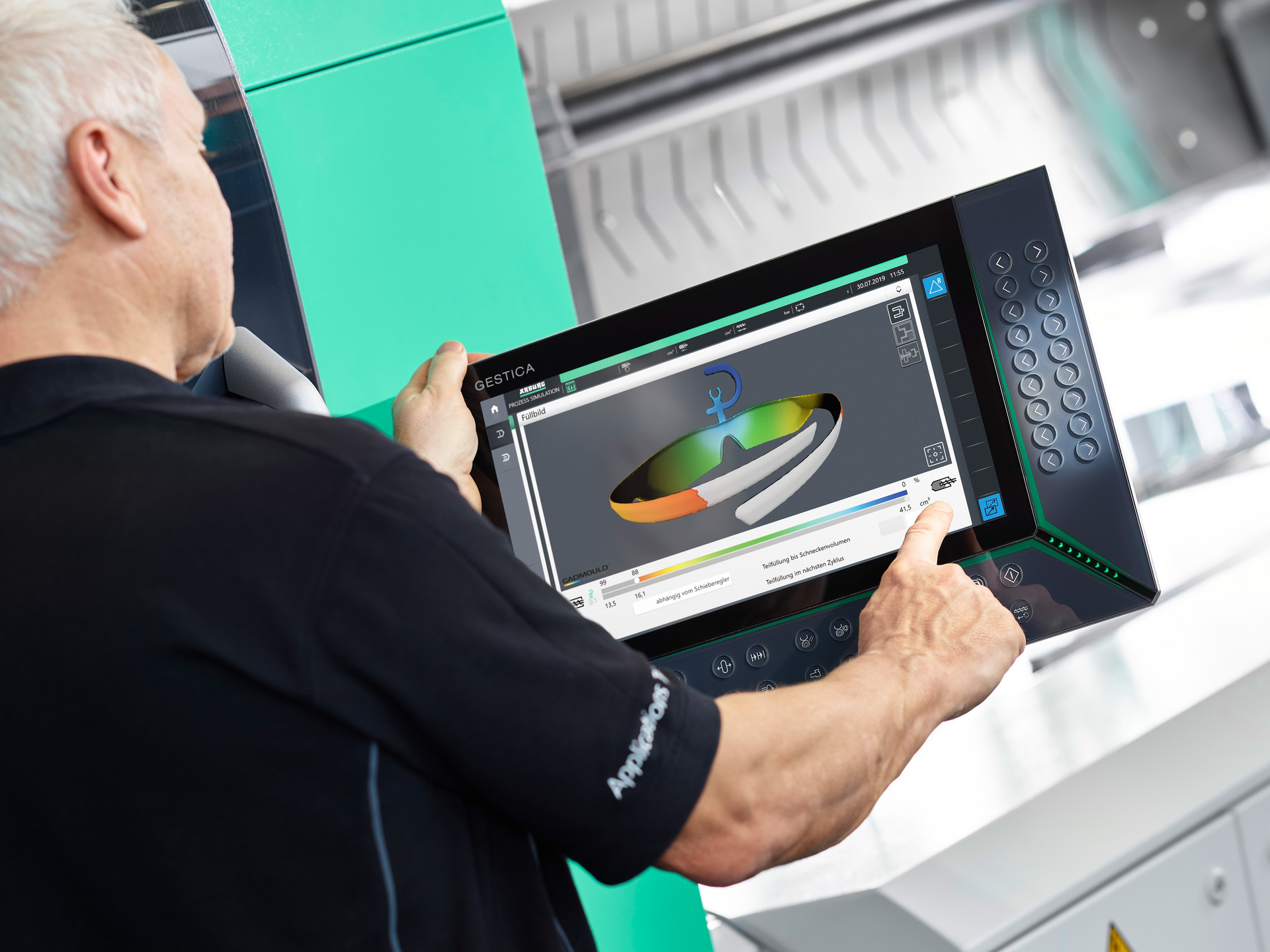 The filling assistant feature is available on all Arburg injection molding machines equipped with the new Gestica controller.