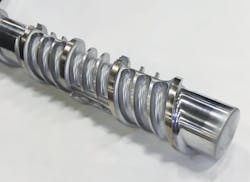 Davis-Standard’s DS-Blend extrusion screw mixing element Davis-Standard’s DS-Blend extrusion screw mixing element