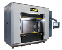 The Dukane LFVW 6970 vibration welder uses the company's Melt-Match technology. The Dukane LFVW 6970 vibration welder uses the company's Melt-Match technology.