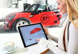 Mini owners can order various 3-D printed trim components online to customize their cars. Mini owners can order various 3-D printed trim components online to customize their cars.