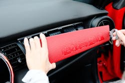 The Mini includes 3-D printed decorative trim, including a cover for a dashboard that can be customized with a favorite image, like a city skyline. The Mini includes 3-D printed decorative trim, including a cover for a dashboard that can be customized with a favorite image, like a city skyline.