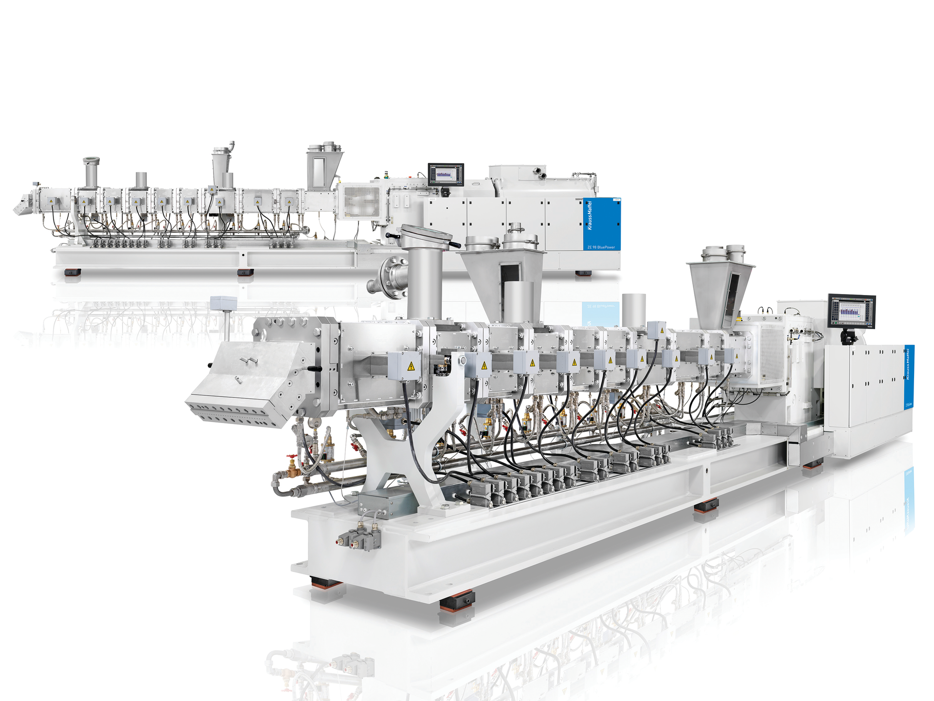 The ZE 98 BluePower extruder is among KraussMaffei&rsquo;s four new large compounding systems that will join the company&rsquo;s ZE BluePower series.