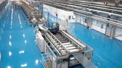 Brückner is adding to its portfolio of film-extrusion lines, like these shown, with a new system that can produce biaxially oriented PE and PP films.