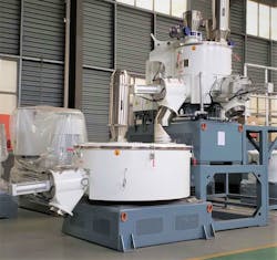 Beier’s SRL-Z series of mixer/cooler combinations is designed to produce PVC compounds. Beier’s SRL-Z series of mixer/cooler combinations is designed to produce PVC compounds.