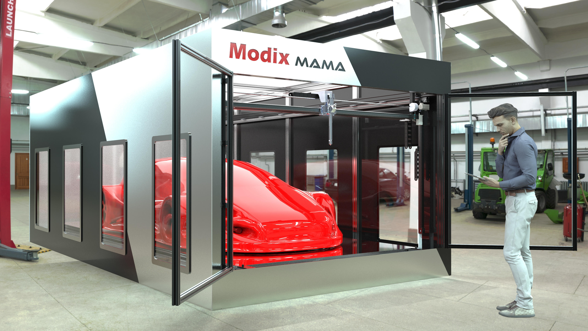 The Modix MAMA extra-large 3-D printer is targeted at the automotive, aviation and boating markets.