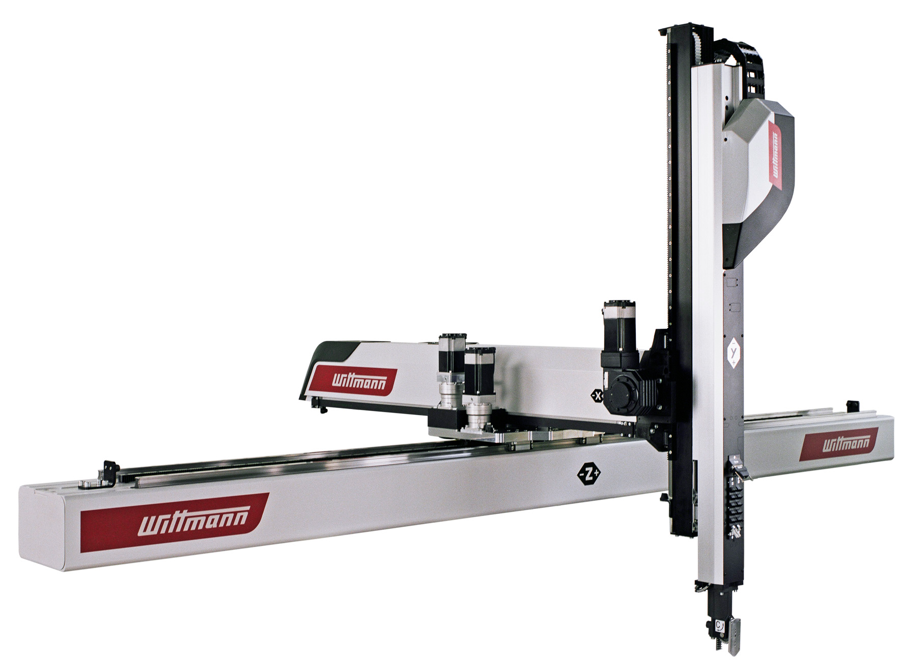 Equipped with a telescoping Y-axis, Wittmann Battenfeld's Primus-48T is built for medium-sized presses, with clamping forces up to 1,323 tons.