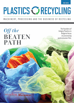 October 2019 Plastics Recycling cover image
