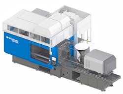 At K 2019, Sumitomo featured an IntElect 500 turnkey manufacturing cell with components from several partner companies. At K 2019, Sumitomo featured an IntElect 500 turnkey manufacturing cell with components from several partner companies.