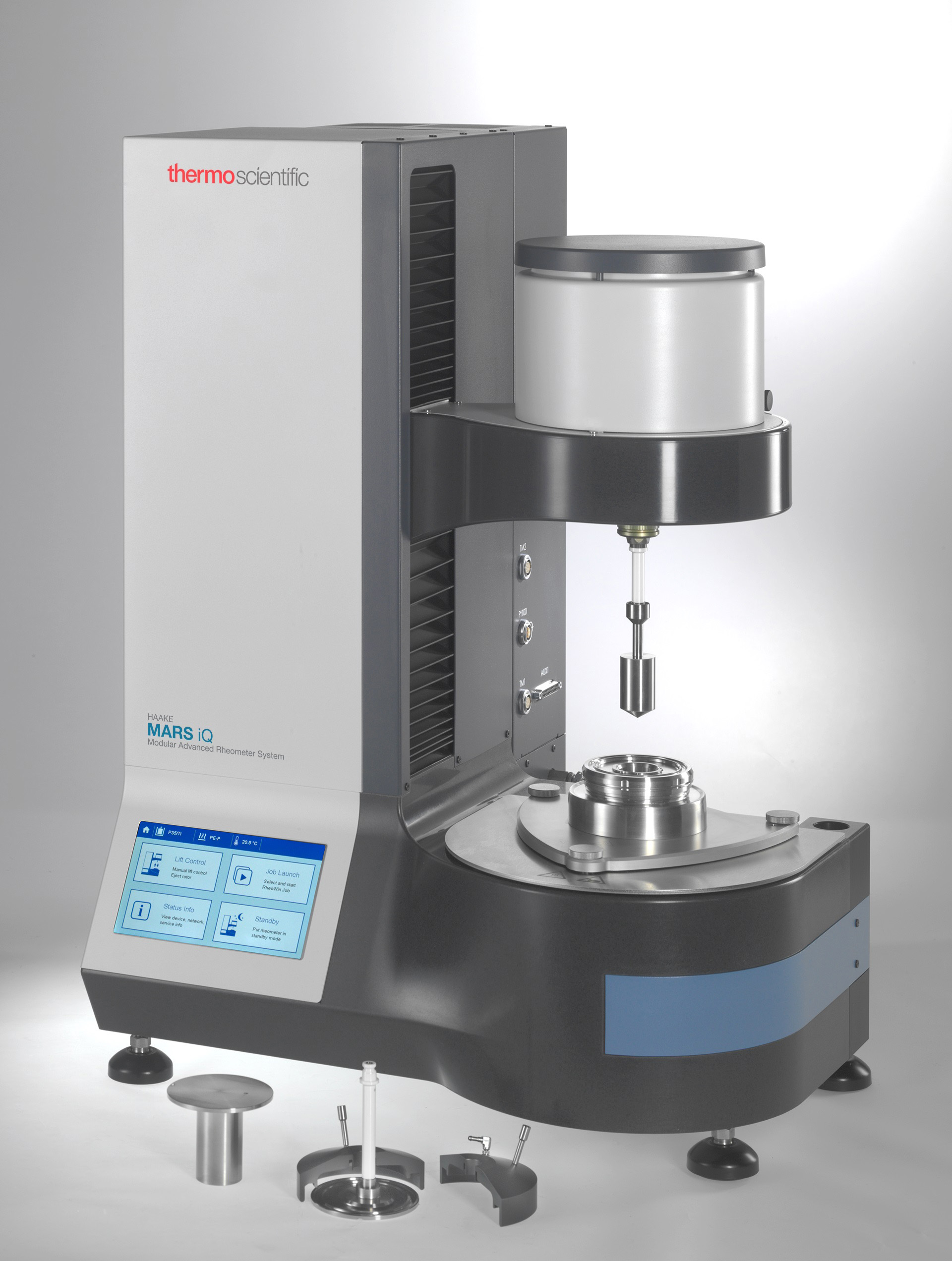 Quality-control labs can use Thermo Fisher's modular, rotational rheometer to determine the viscoelasticity of plastic materials.